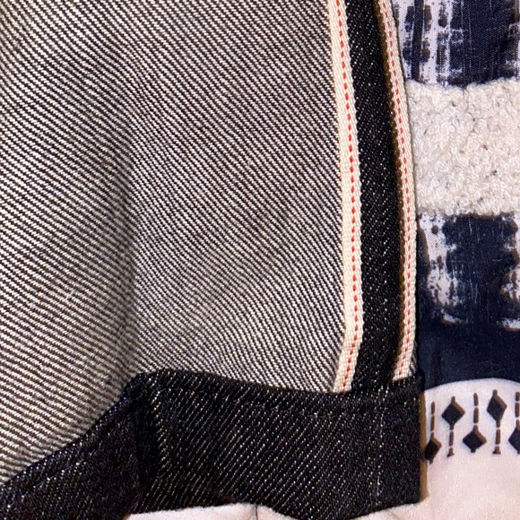 (1 of 1) 12oz japanese selvedge denim popcorn black pants - Picture 5 of 6